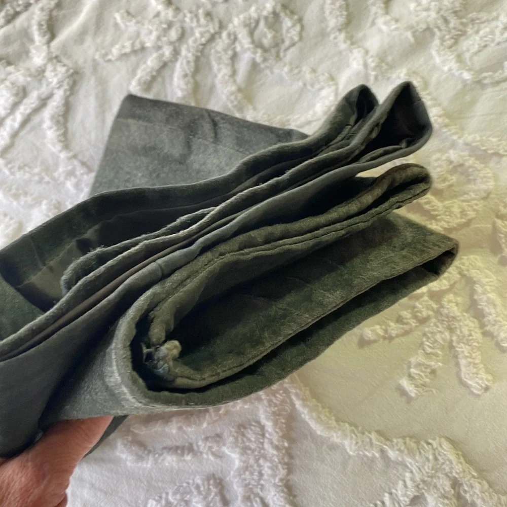 VTG Paul Harris Gray Suede Leather Skirt